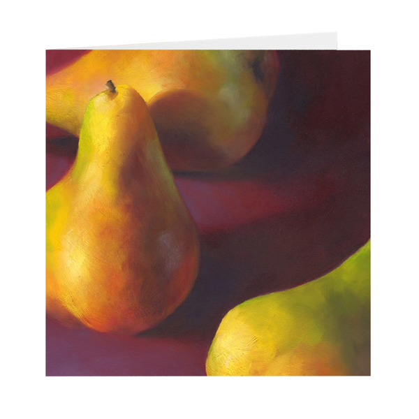 Warm Pears in Burgundy - Note Cards - Galleria Fresco
