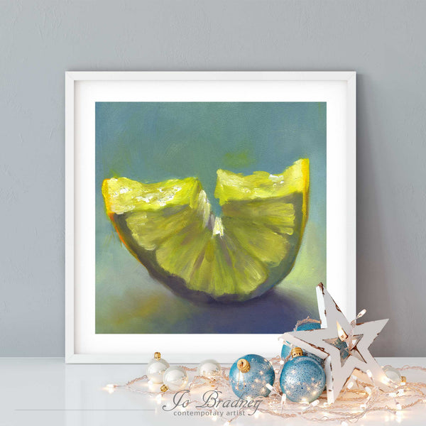 Just Add Ice - Lemon Art Print - Galleria Fresco