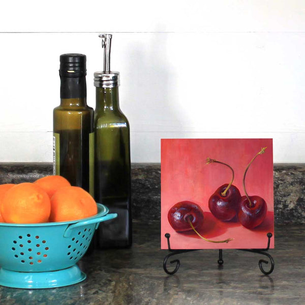 Cherry Trio : 5x5 inches - Galleria Fresco