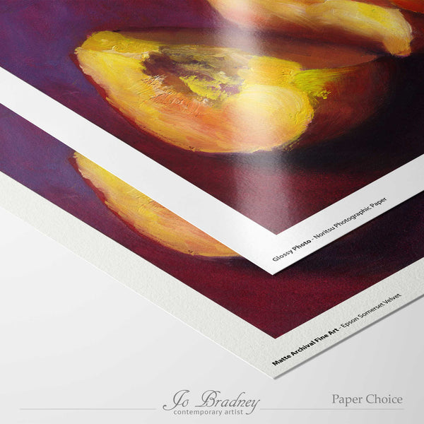 choose matte archival or gloss photo paper for your giclee art print