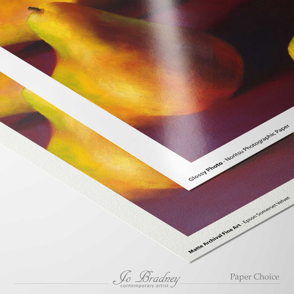 choose matte archival or gloss photo paper for your giclee art print