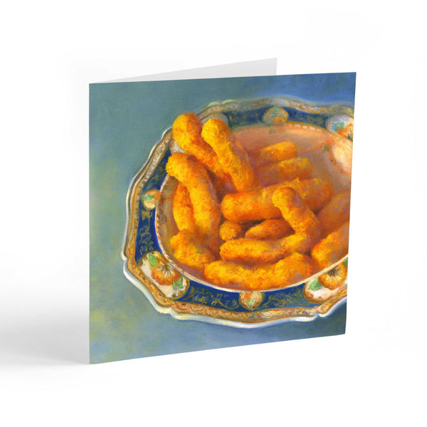 Cheez Puffs with Great Auntie : Note Cards - Galleria Fresco