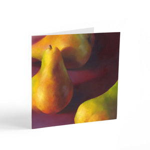 Warm Pears in Burgundy - Note Cards - Galleria Fresco