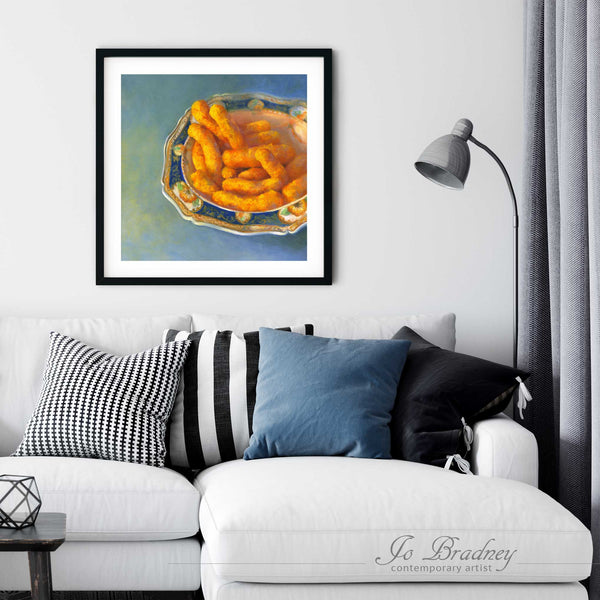Cheese Puffs with Great Auntie - Art Print - Galleria Fresco
