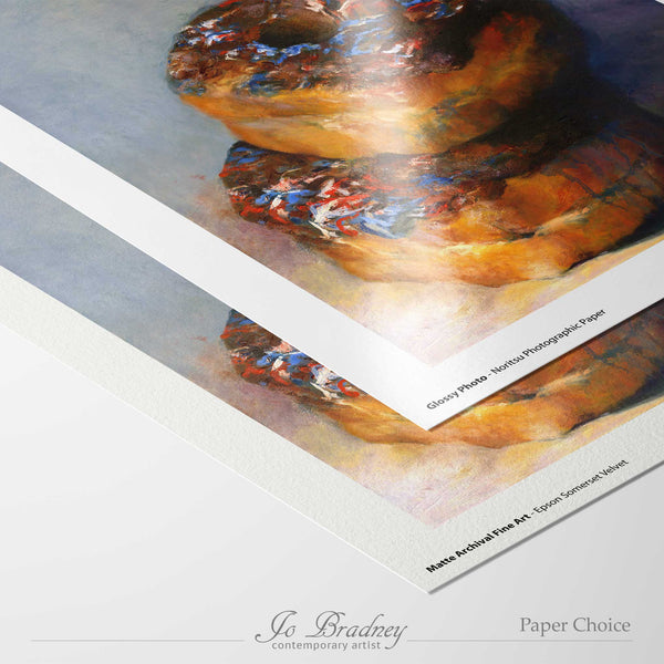 choose matte archival or gloss photo paper for your giclee art print