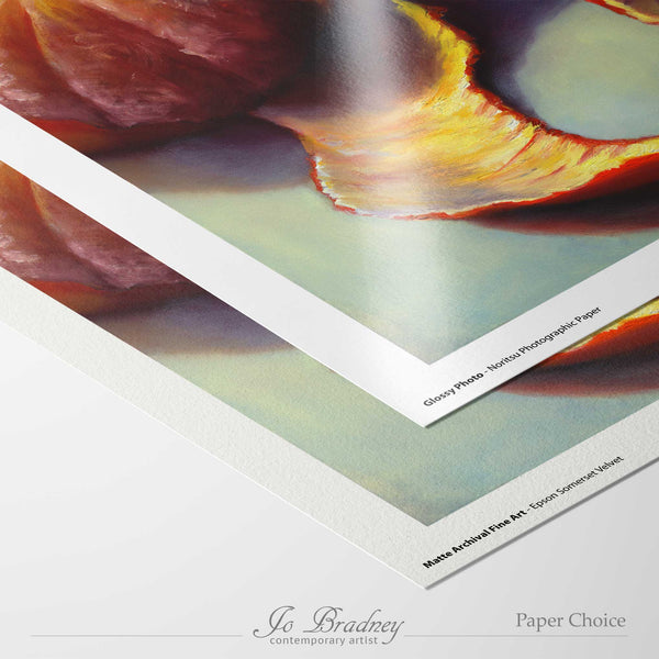 choose matte archival or gloss photo paper for your giclee art print