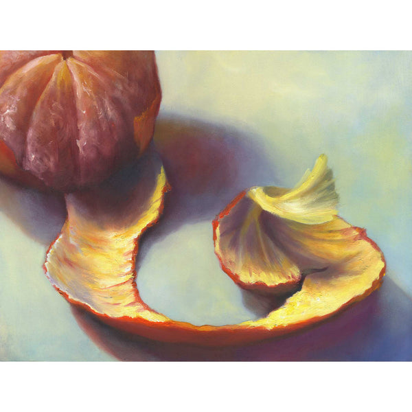 Unwinding Into Winter - Clementine archival giclee Art Print - fruit still life oil painting by Jo Bradney of Galleria Fresco