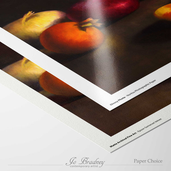 choose matte archival or gloss photo paper for your giclee art print