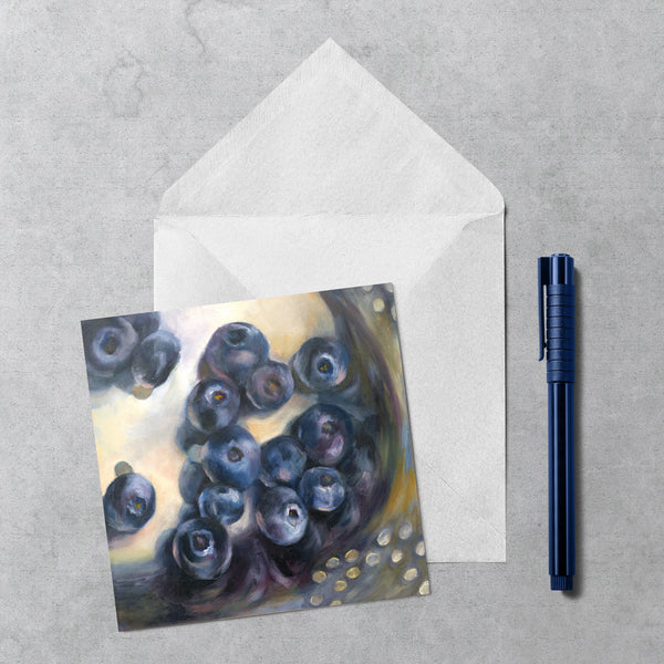 Blue Rinse - Blueberry Note Cards - Galleria Fresco