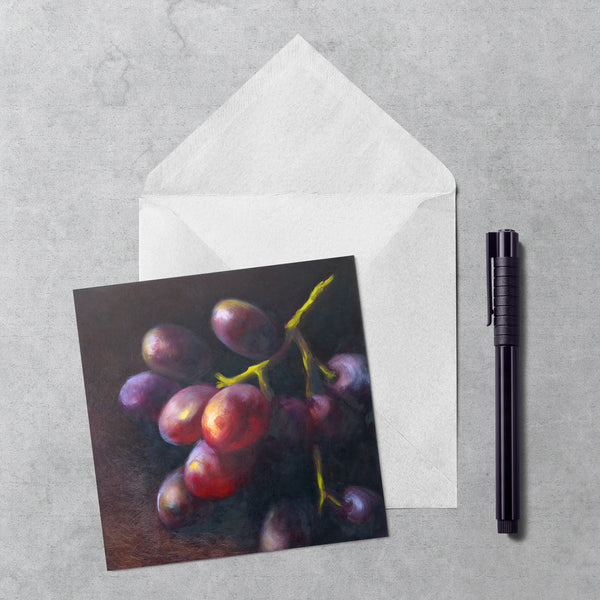 Wine Dark - Grapes Note Cards - Galleria Fresco