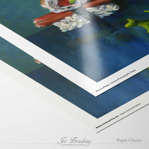 choose matte archival or gloss photo paper for your giclee art print