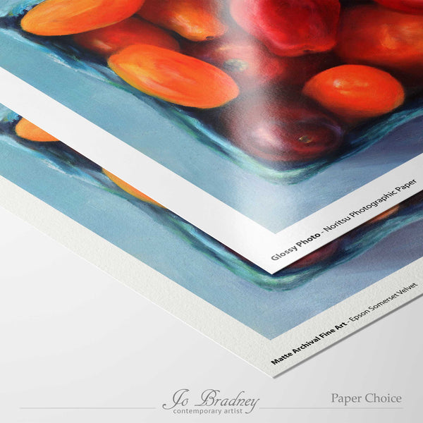 choose matte archival or gloss photo paper for your giclee art print