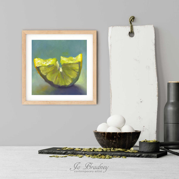 Just Add Ice - Lemon Art Print - Galleria Fresco