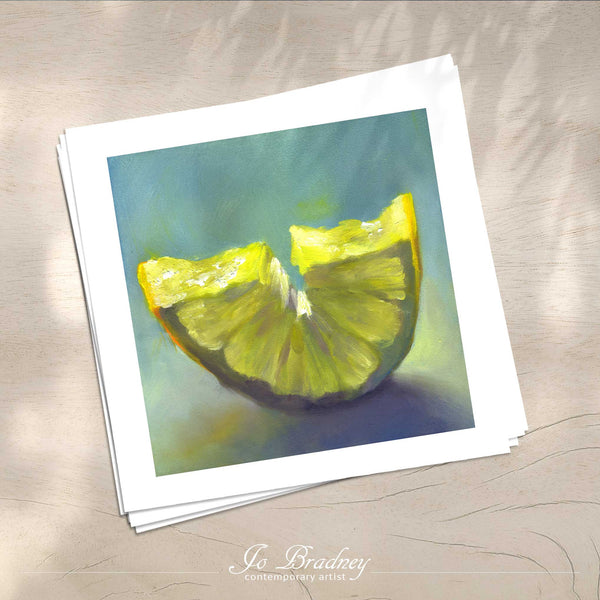 Just Add Ice - Lemon Art Print - Galleria Fresco