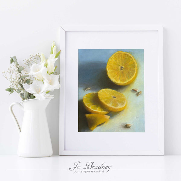 Lemon, Sliced - Citrus Art Print - Galleria Fresco