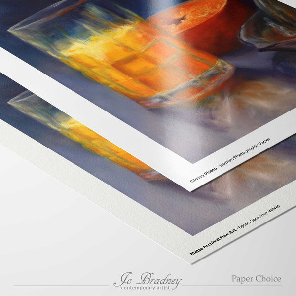 choose matte archival or gloss photo paper for your giclee art print