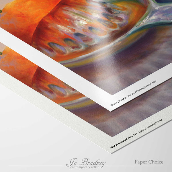 choose matte archival or gloss photo paper for your giclee art print