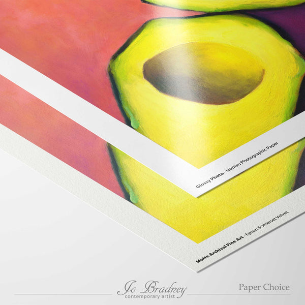 choose matte archival or gloss photo paper for your giclee art print