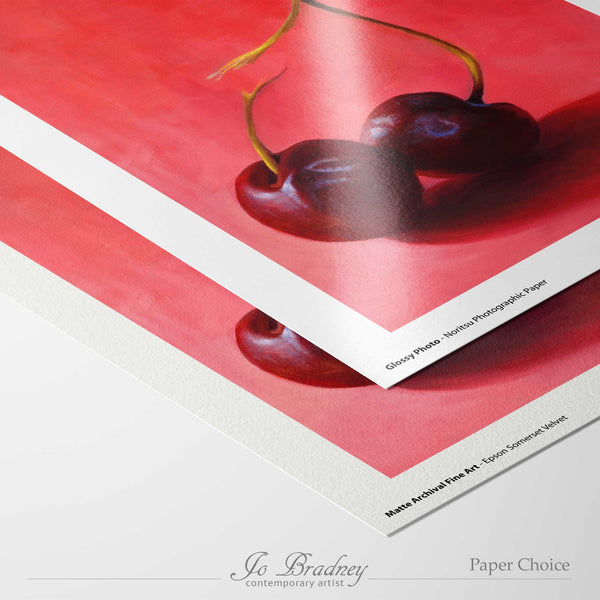 choose matte archival or gloss photo paper for your giclee art print