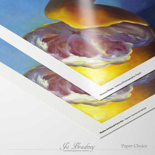 choose matte archival or gloss photo paper for your giclee art print