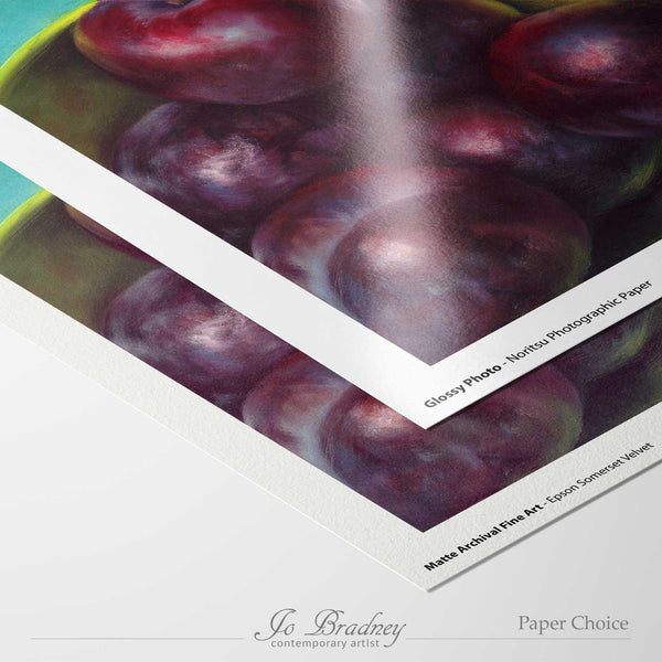 choose matte archival or gloss photo paper for your giclee art print