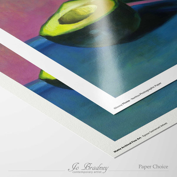 choose matte archival or gloss photo paper for your giclee art print