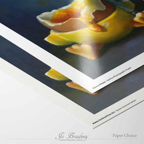 choose matte archival or gloss photo paper for your giclee art print