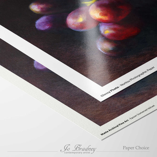 choose matte archival or gloss photo paper for your giclee art print