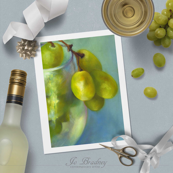 Chardonnay Cluster - Grapes Art Print - Galleria Fresco