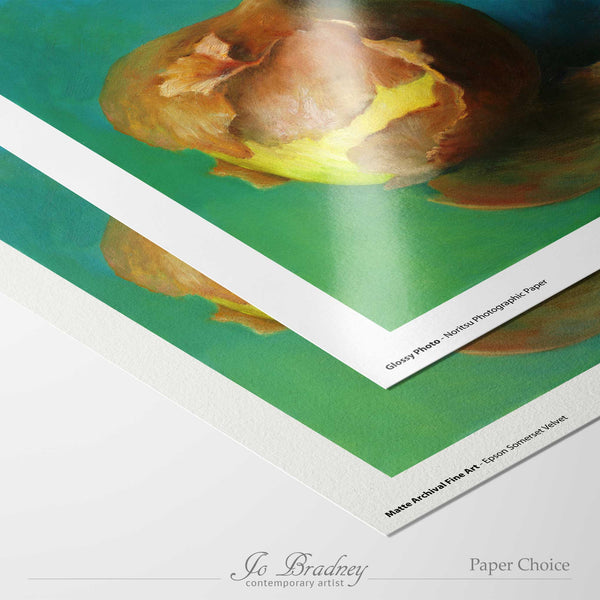 choose matte archival or gloss photo paper for your giclee art print